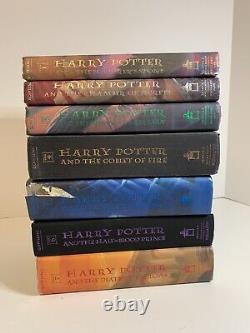 Série complète Harry Potter 1-7 Ensemble Rowling Couverture rigide Première édition américaine L2