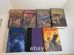 Série complète Harry Potter 1-7 Set Rowling Premières éditions américaines reliées