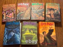 Série complète Harry Potter 1-7 en MINT HARDCOVER - PREMIÈRES ÉDITIONS! 3 sont des premières impressions