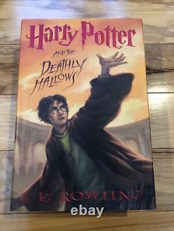 Série complète Harry Potter 1-7 ensemble Rowling relié Toutes les premières éditions + Bonus