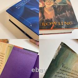 Série complète Harry Potter 1-8, ensemble Rowling, édition américaine reliée en dur, première édition américaine L3.