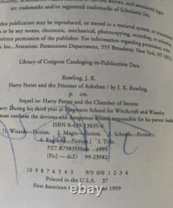 Série complète Harry Potter, dont un exemplaire signé, 1re édition américaine, 7 livres au total