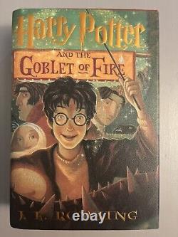 Série complète Harry Potter en couverture rigide avec jaquettes de protection, première édition américaine.