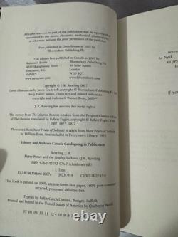 Série complète de Harry Potter comprenant le RARE Cinquième Livre Édition Canadienne