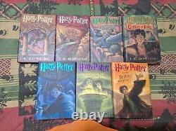 Série complète de livres Harry Potter en reliure rigide Éditions Scholastic 1ère édition