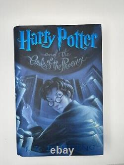 Série complète de livres reliés Harry Potter 1-7 par JK Rowling, édition 1er Set