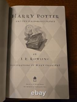 Série complète des livres Harry Potter Volumes 4, 5, 6, 7 Éditions 1ère Impression