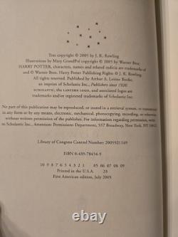 Série complète des livres Harry Potter Volumes 4, 5, 6, 7 Éditions 1ère Impression