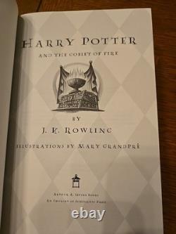 Série complète des livres Harry Potter Volumes 4, 5, 6, 7 Éditions 1ère Impression