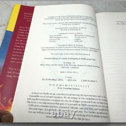 Série de livres Harry Potter en édition reliée 1-7 complète HC Raincoast Bloomsbury canadienne