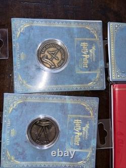 Universal Studios Harry Potter Carte des marqueurs de sorts de Pré-au-Lard + 11 pièces COMPLÈTE