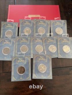 Universal Studios Harry Potter Hogsmeade Carte des marqueurs de sorts + 11 pièces COMPLÈTE
