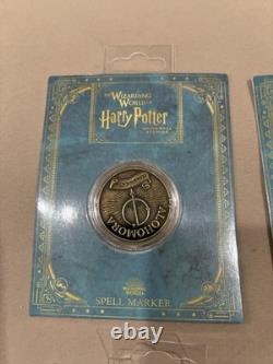Universal Studios Harry Potter – Marqueurs de sortilèges : 11 pièces et carte de Pré-au-Lard – COMPLET