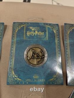 Universal Studios Harry Potter – Marqueurs de sortilèges : 11 pièces et carte de Pré-au-Lard – COMPLET