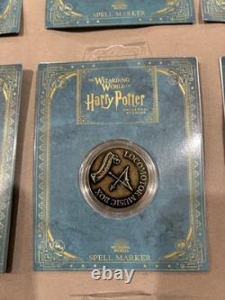 Universal Studios Harry Potter – Marqueurs de sortilèges : 11 pièces et carte de Pré-au-Lard – COMPLET
