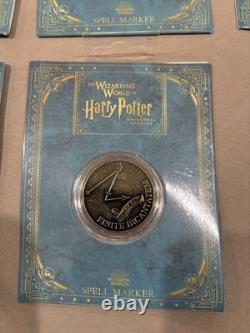 Universal Studios Harry Potter – Marqueurs de sortilèges : 11 pièces et carte de Pré-au-Lard – COMPLET