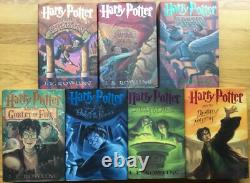 VG ensemble complet de 7 livres reliés avec jaquette, toutes premières éditions, 1re impression, Harry Potter, J. K. Rowling