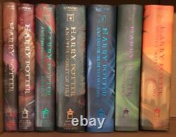 VG ensemble complet de 7 livres reliés avec jaquette, toutes premières éditions, 1re impression, Harry Potter, J. K. Rowling