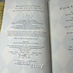 Véritable 1ère Édition 1er État Ensemble de Livres HC Harry Potter 1-7 J. K. Rowling À LIRE Des