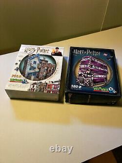 Wrebbit 3d Lot De 9 Puzzles 3d Harry Potter Tous Complets Et Assemblés